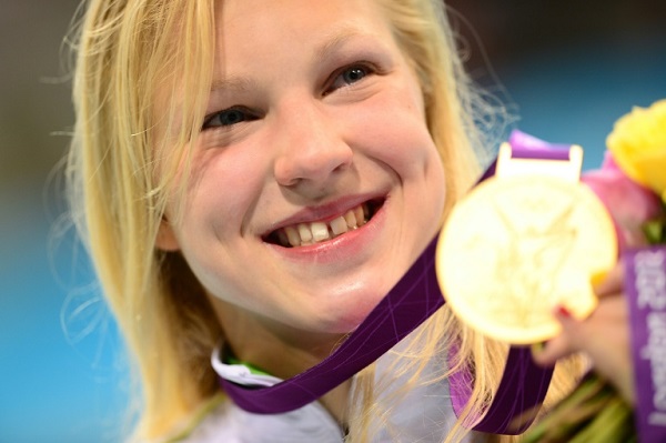 مايلوتيوتي مع ذهبيتها الاولمبية في لندن 2012