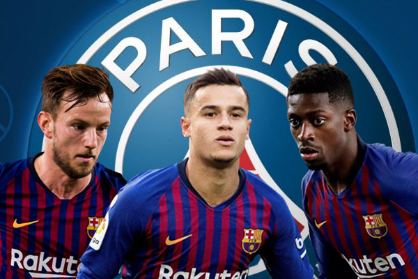 إدارة باريس سان جيرمان تواصلت مع ثلاثة لاعبين من برشلونة خلال فترة الانتقالات الصيفية لعام 2018