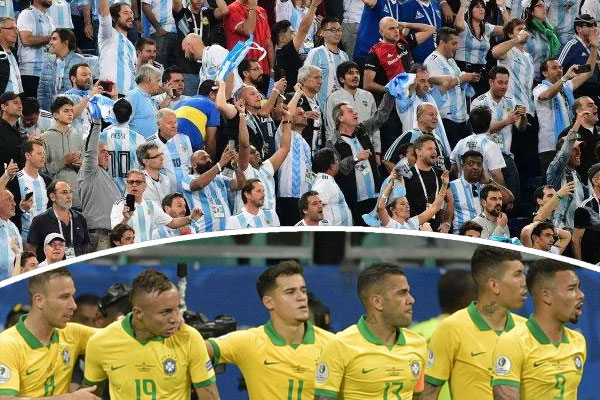 تشعر الجماهير الأرجنتينية بتفاؤل كبير في تجاوز عقبة البرازيل