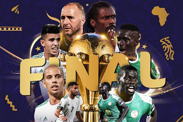 بلغ منتخبا الجزائر والسنغال المباراة النهائية لكأس الأمم الإفريقية في كرة القدم المقامة في مصر