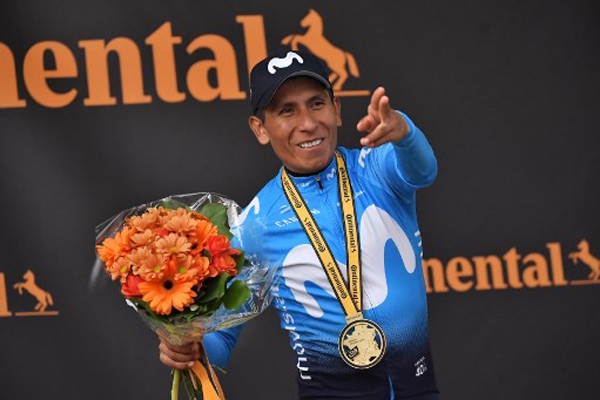 أحرز الكولومبي نايرو كيناتا المرحلة الثامنة عشرة من طواف فرنسا الدولي للدراجات الهوائية
