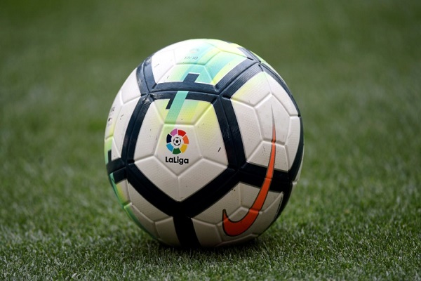 لقطة تظهر شعار رابطة الدوري الإسباني لكرة القدم 