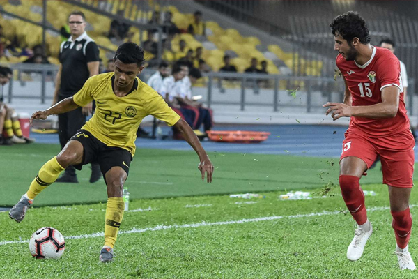 غلب منتخب الأردن لكرة القدم على مضيفه الماليزي 1صفر في مباراة ودية