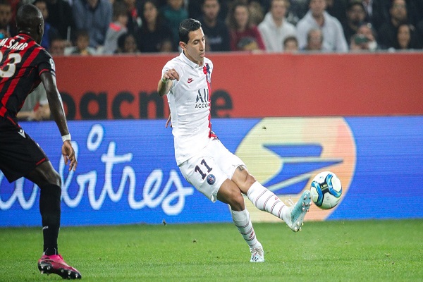 دي ماريا يقود سان جيرمان لتعزيز صدارته بفوز كبير على نيس