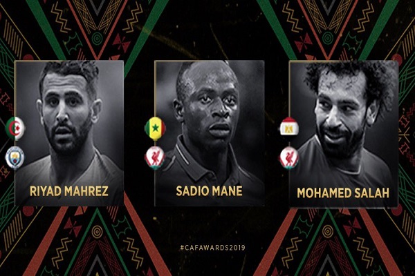 مانيه وصلاح ومحرز يتنافسون على جائزة أفضل لاعب إفريقي لعام 2019