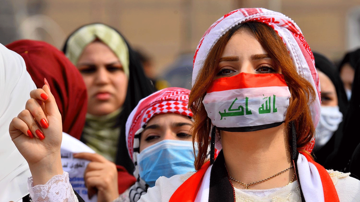 تظاهرة سابقة في العراق احتجاجاً على الأوضاع