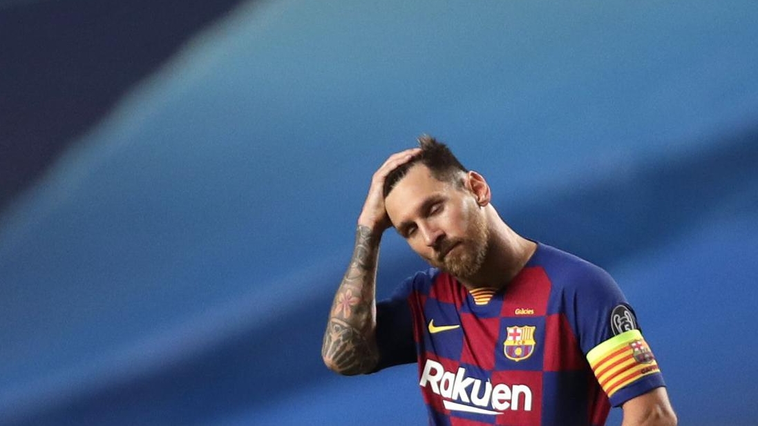 نجم وقائد برشلونة ليونيل ميسي