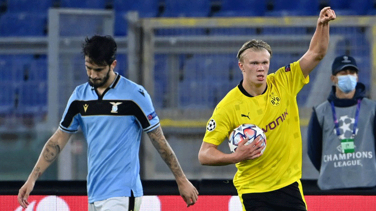 سجل هالاند 22 هدفا في 25 مباراة لدورتموند بعد انتقاله من سالزبورغ