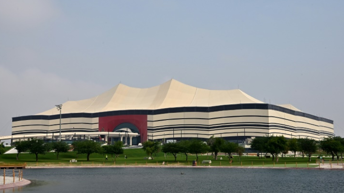استاد البيت الذي سيستضيف المباراة الافتتاحية لنهائيات كأس العالم 2022 في قطر، في صورة مؤرخة 17 كانون الأول/ديسمبر 2019.