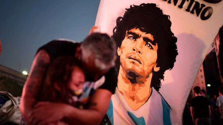 احزنت وفاة مارادونا عن 60 عاما الارجنتين باكملها