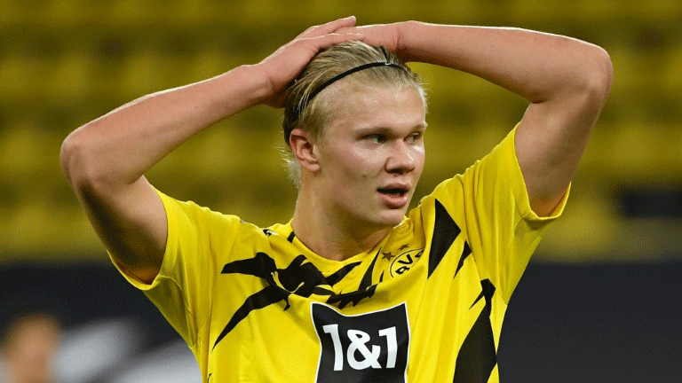 سجل النروجي ارليغ هالاند 10 اهداف في المباريات الثماني التي خاضها مع دورتموند في الدوري هذا الموسم. 
