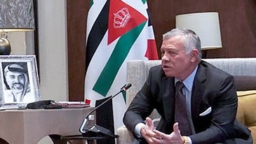 الملك عبدالله الثاني خلال حديثه الشامل لوكالة الانباء الأردنية (بترا)