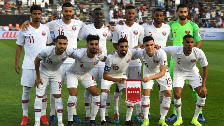 منتخب قطر قبل مواجهة كوريا الجنوبية في ربع نهائي كاس اسيا 2019 في ابوظبي