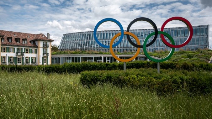 مقر اللجنة الأولمبية الدولية في لوزان بتاريخ 8 حزيران/يونيو 2020