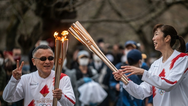 انطلقت الشعلة الأولمبية من فوكوشيما في 25 آذار/مارس
