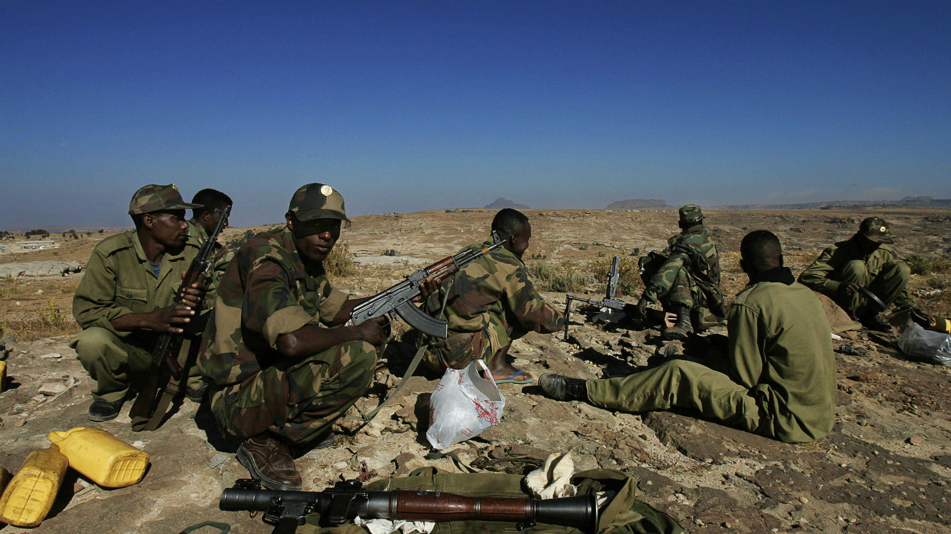 عناصر من الجيش الإثيوبي في إقليم تيغراي