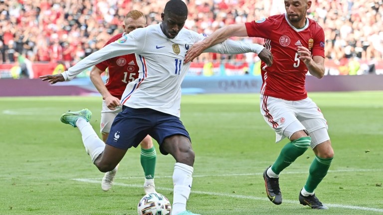 سيغيب المهاجم الفرنسي عثمان ديمبيليه عن باقي مباريات كأس أوروبا 2020 لكرة القدم، بعد إصابته خلال مواجهة المجر الأخيرة
