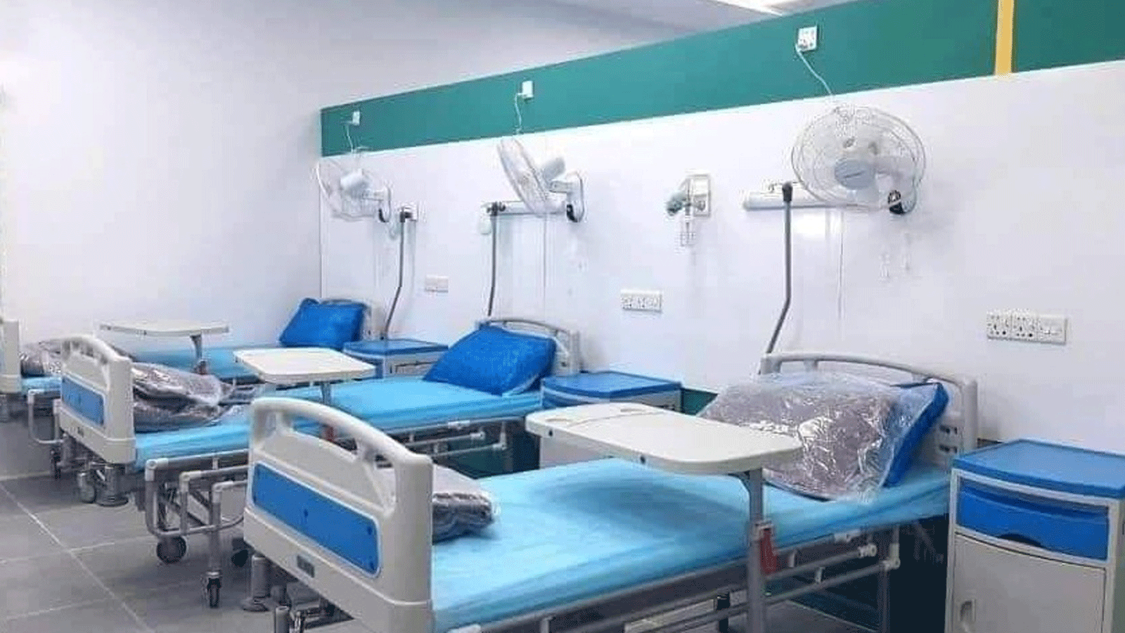 التجهيزات في مستشفى عراقي جديد على وشك الانجاز لاستقبال المرضى