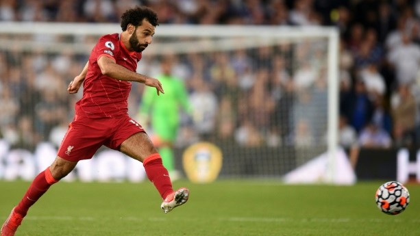 المصري محمد صلاح لاعب نادي ليفربول الإنكليزي 