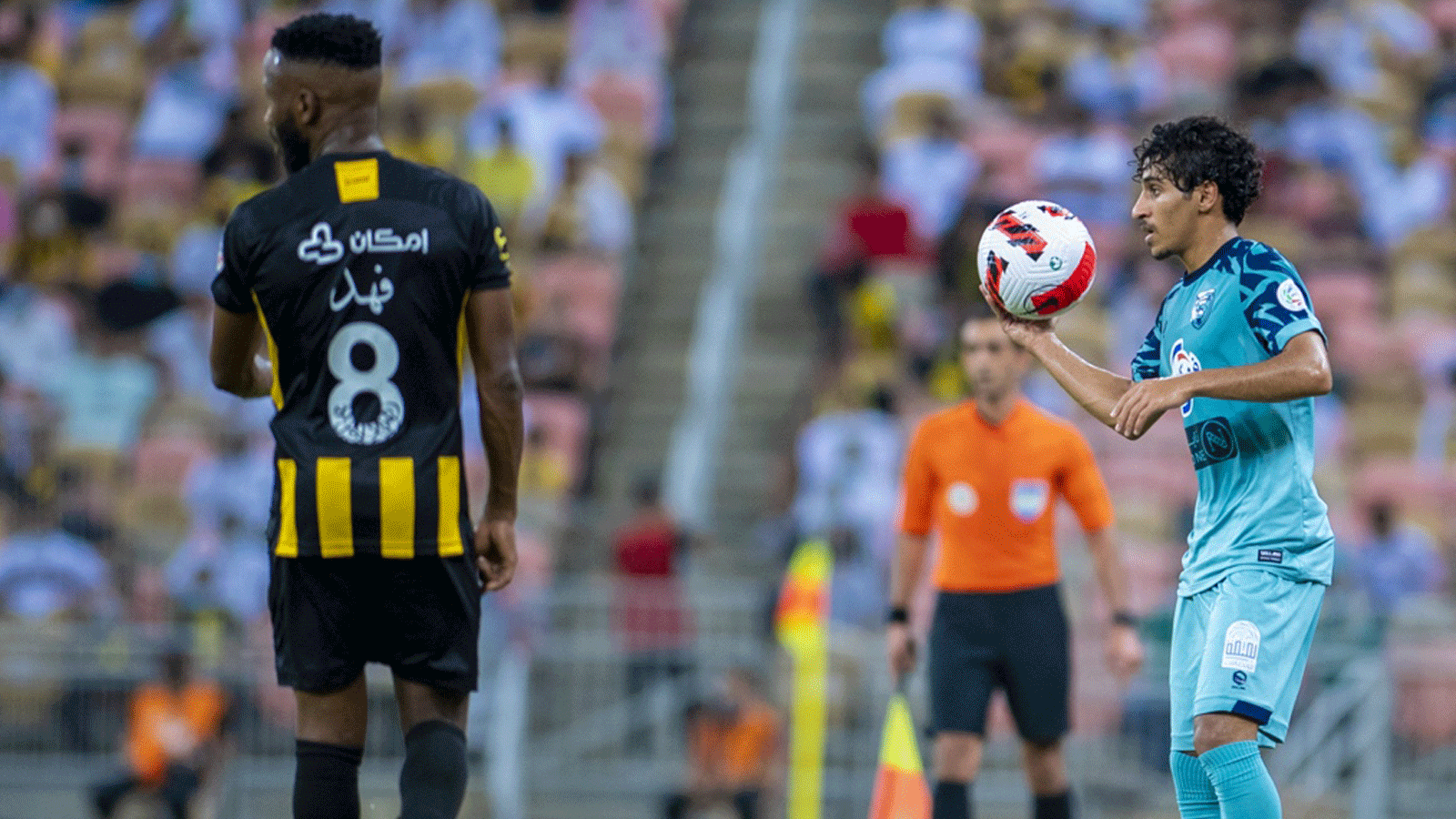 صورة نشرتها الصفحة الموثقة على تويتر لنادي التعاون من مباراته مع نادي الاتحاد.