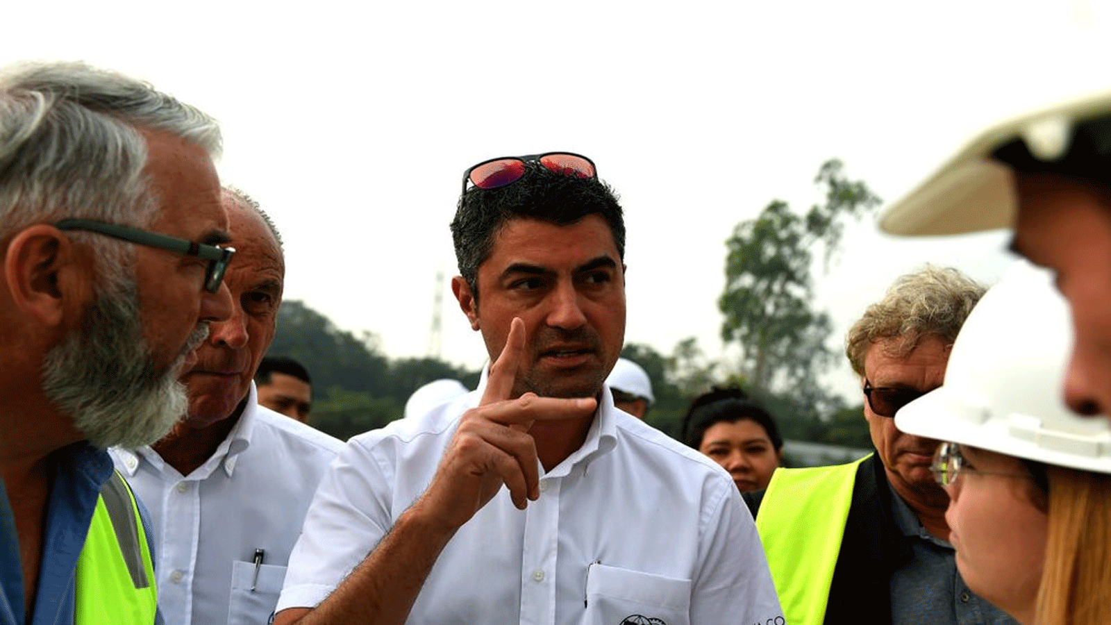 مدير سباق الفورمولا 1 مايكل ماسي يتفقد بناء مضمار سباق الفورمولا واحد غراند بريكس في هانوي في ديسمبر\كانون الأول 2019