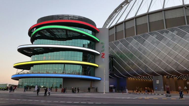 لقطة عامة من متحف قطر الاولمبي الذي افتتح في العاصمة القطرية الدوحة في 30 اذار/مارس 2022