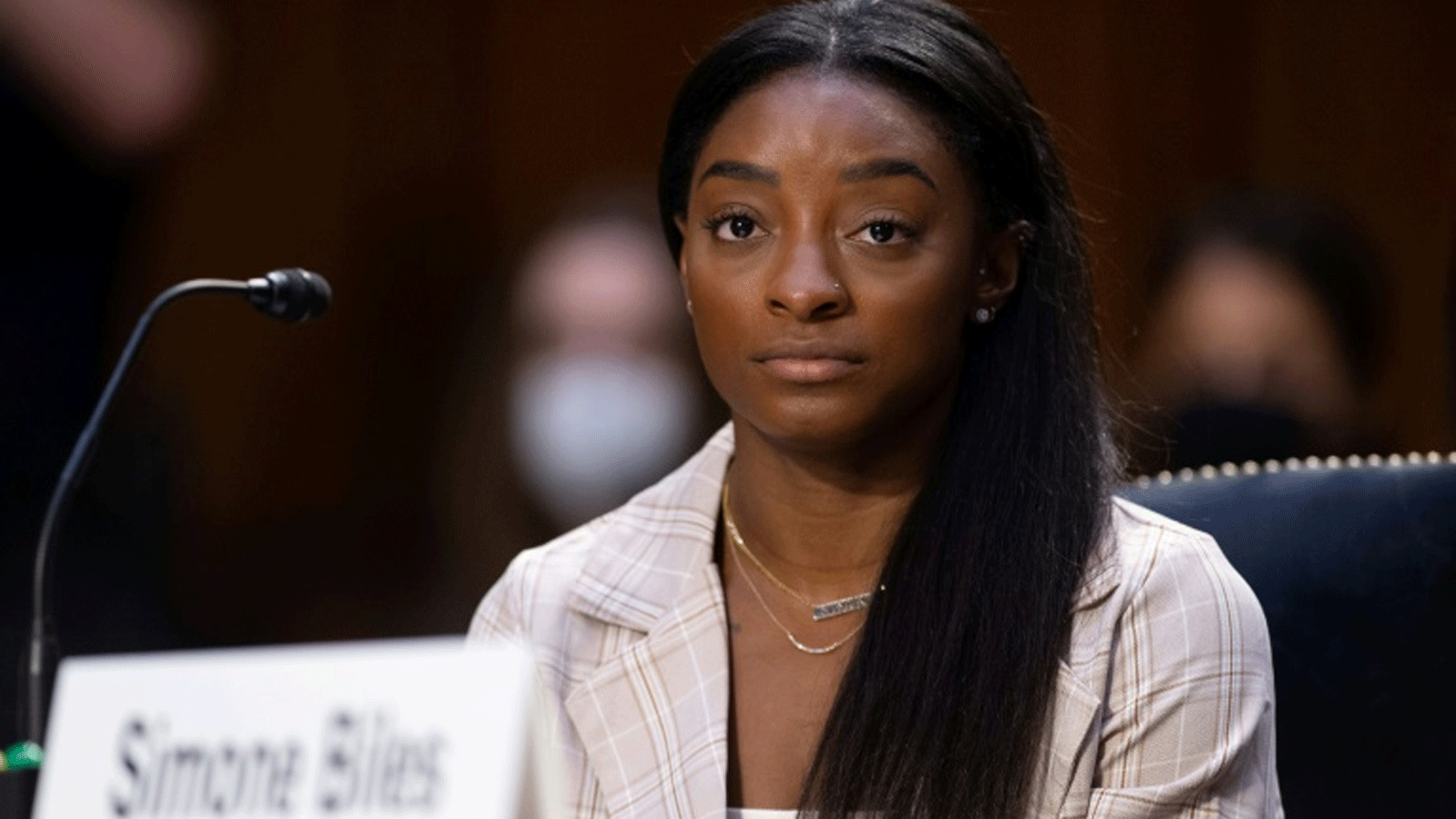 سيمون بايلز في الكونغرس بواشنطن في 15 أيلول/سبتمبر 2021