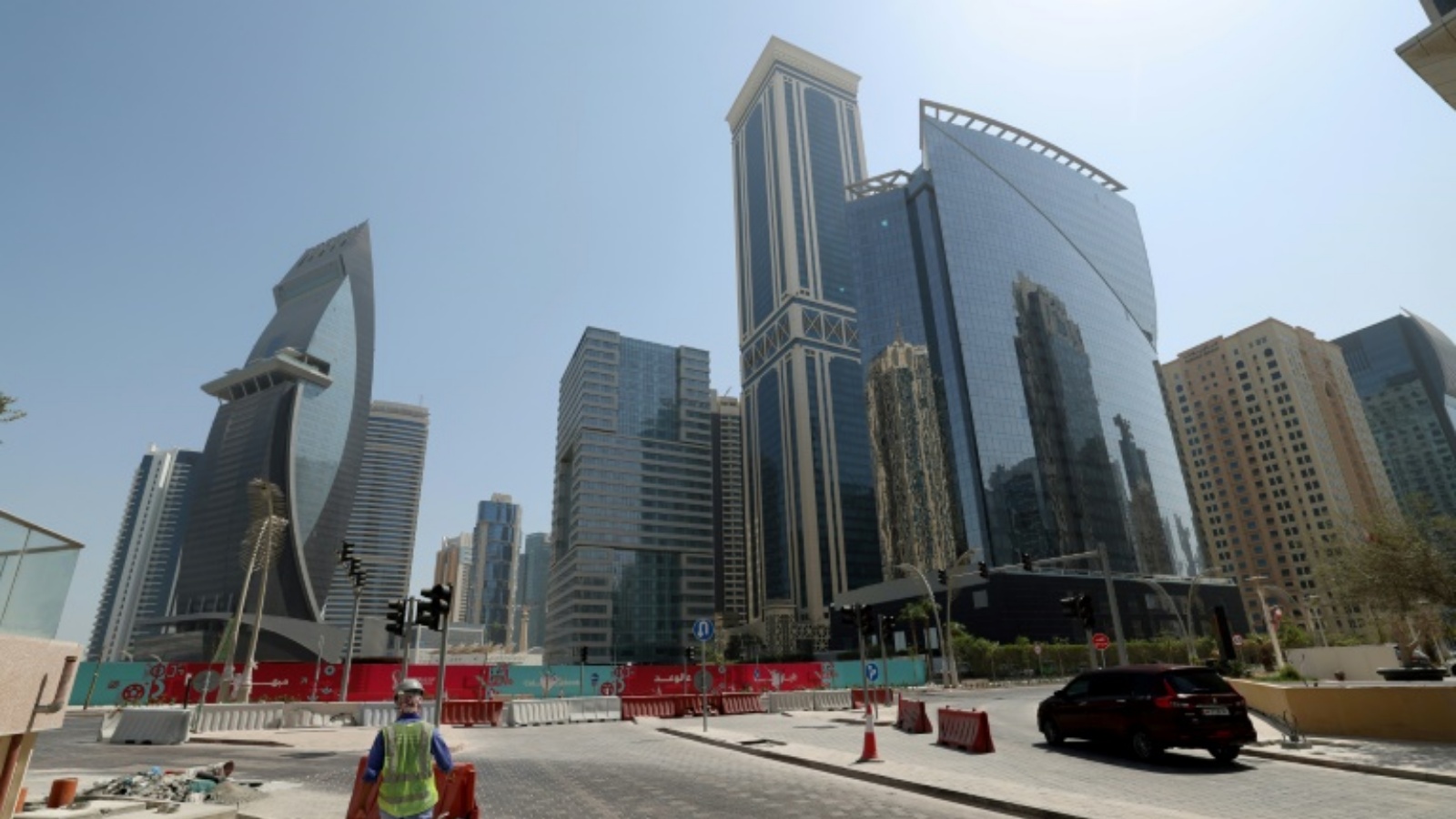شارع في الدوحة في 13 أكتوبر 2022