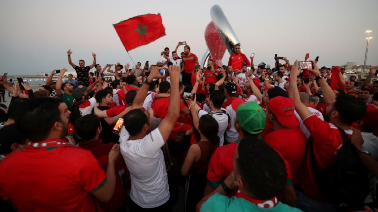 جماهير مغربية في العاصمة القطرية الدوحة قبل اسبوع من انطلاق مونديال 2022