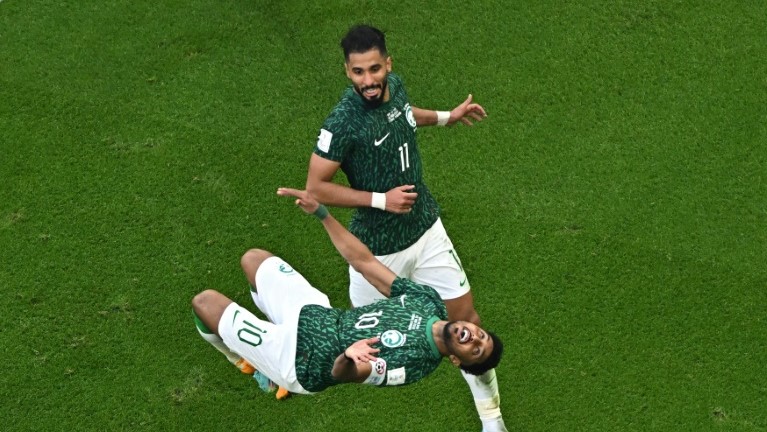 سجل سالم الدوسري هدف الفوز التاريخي للسعودية على الارجنتين في مونديال 2022