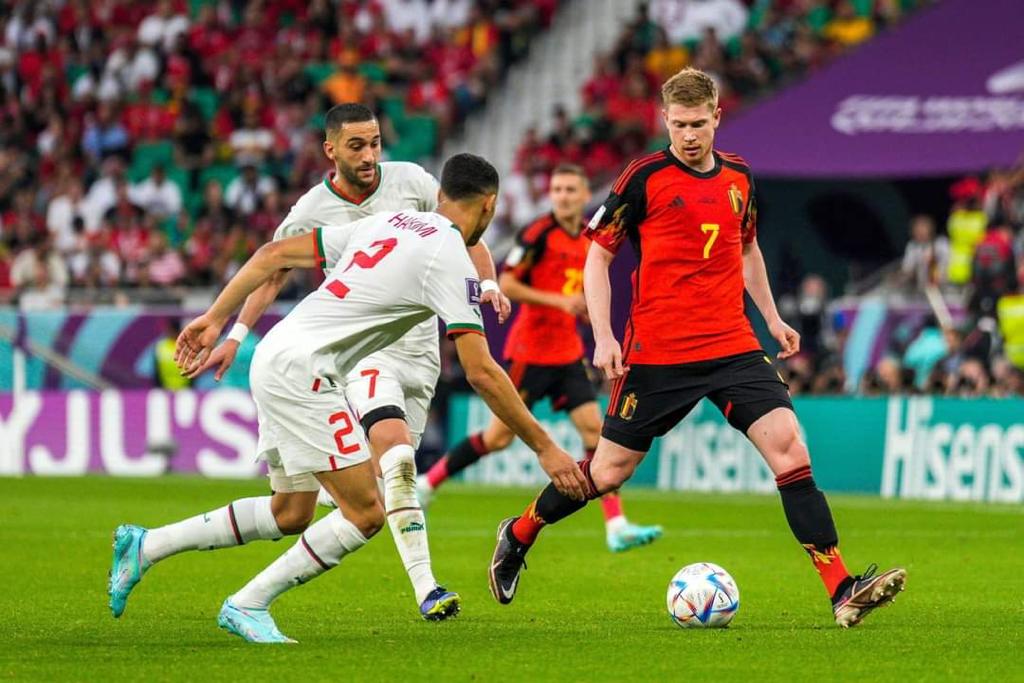 مباراة المنتخب المغربي مع بلجيكا 