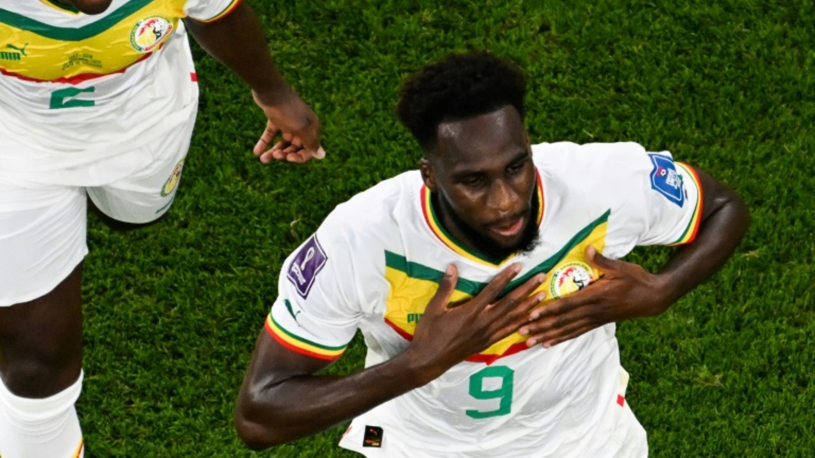 السنغالي بولايي ديا بعد تسجيله في مرمى قطر ضمن مونديال 2022