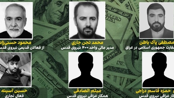 ايرانيون وعراقيون ضالعون في تهريب الدولار من العراق الى الحرس الثوري في ايران (قناة انترناشيونال)