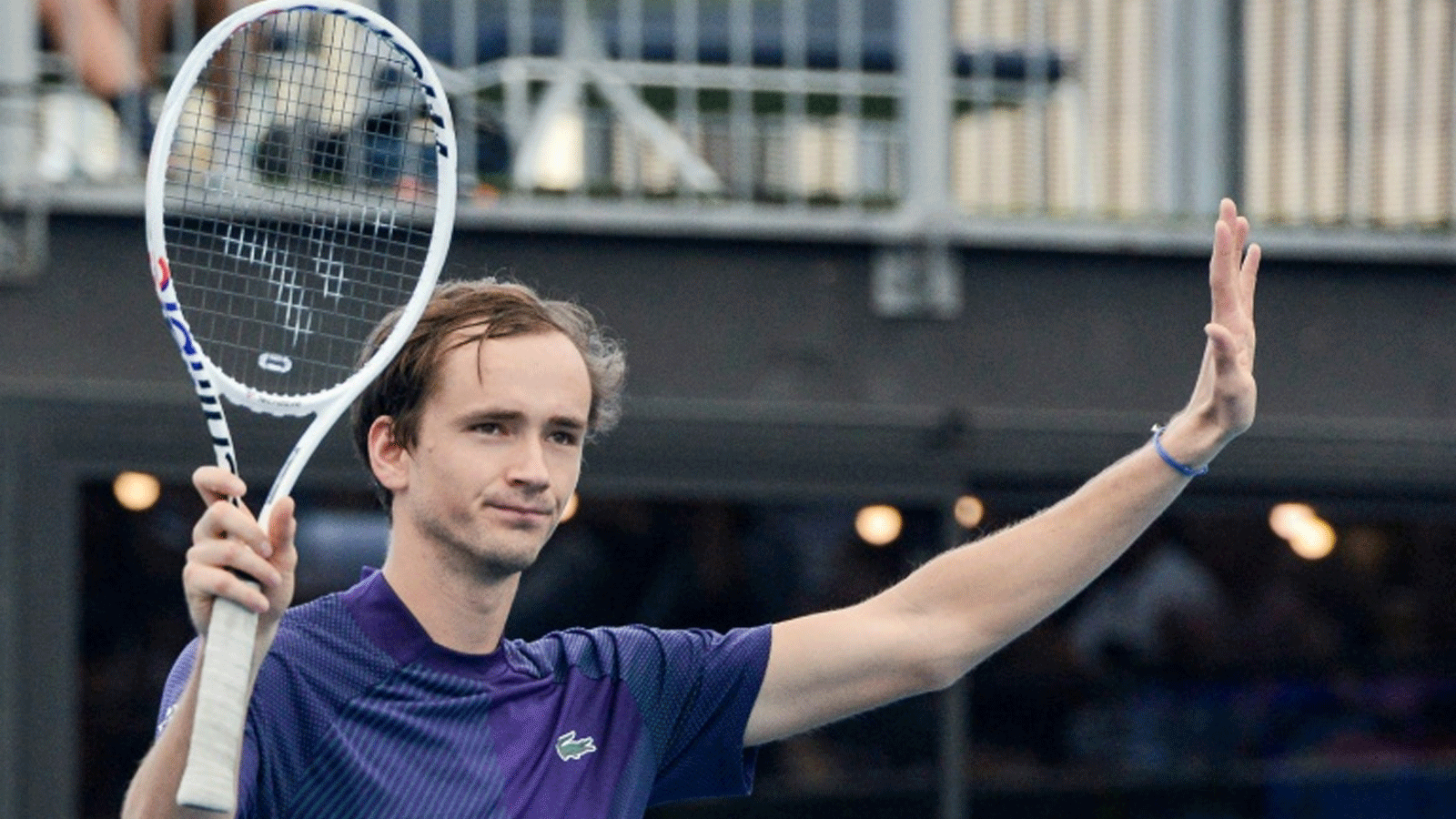 صورة أرشيفية للاعب الروسي دانييل مدفيديف 