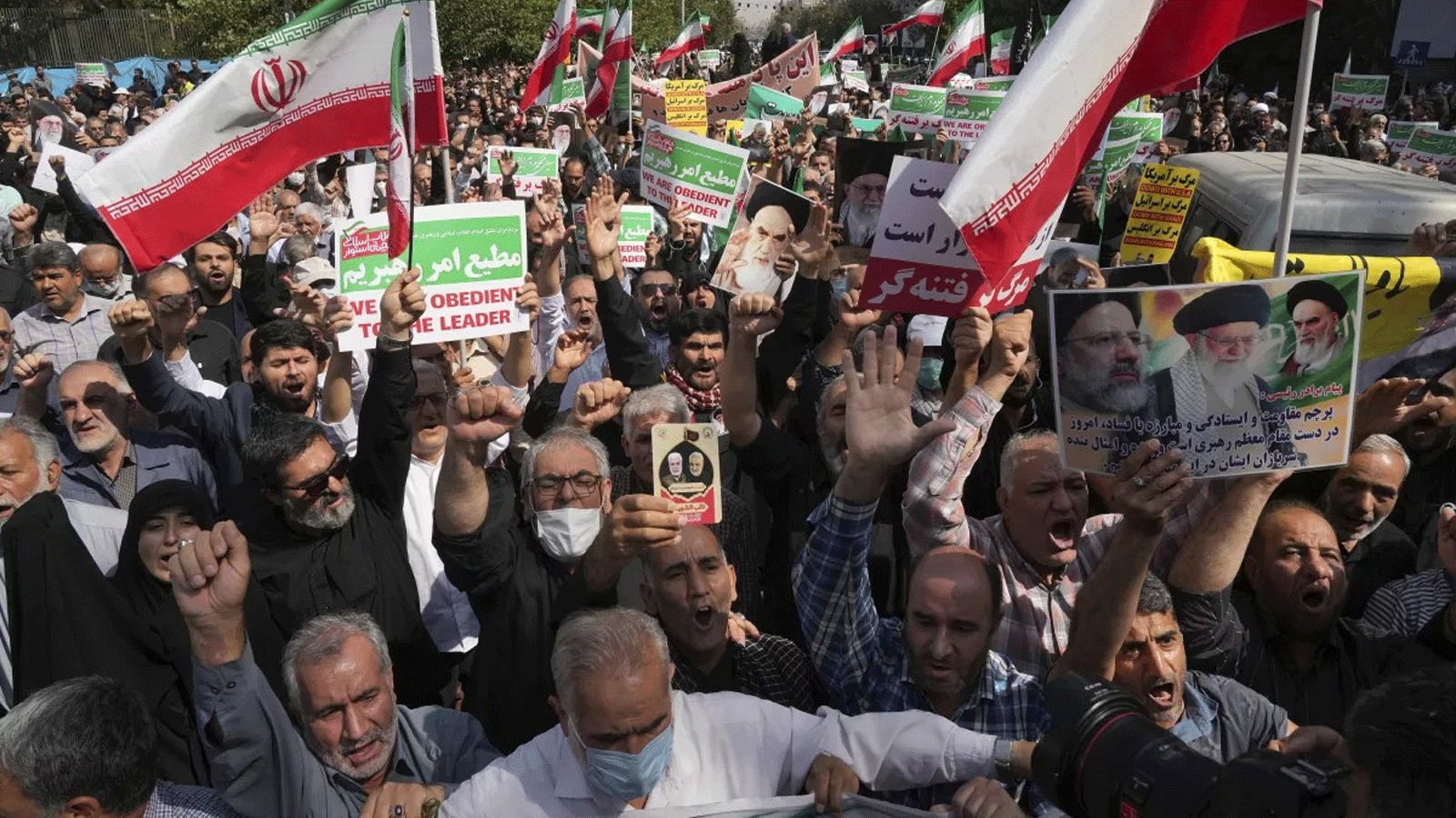 صورة أرشيفية لإحدى مسيرات الاحتجاج في إيران