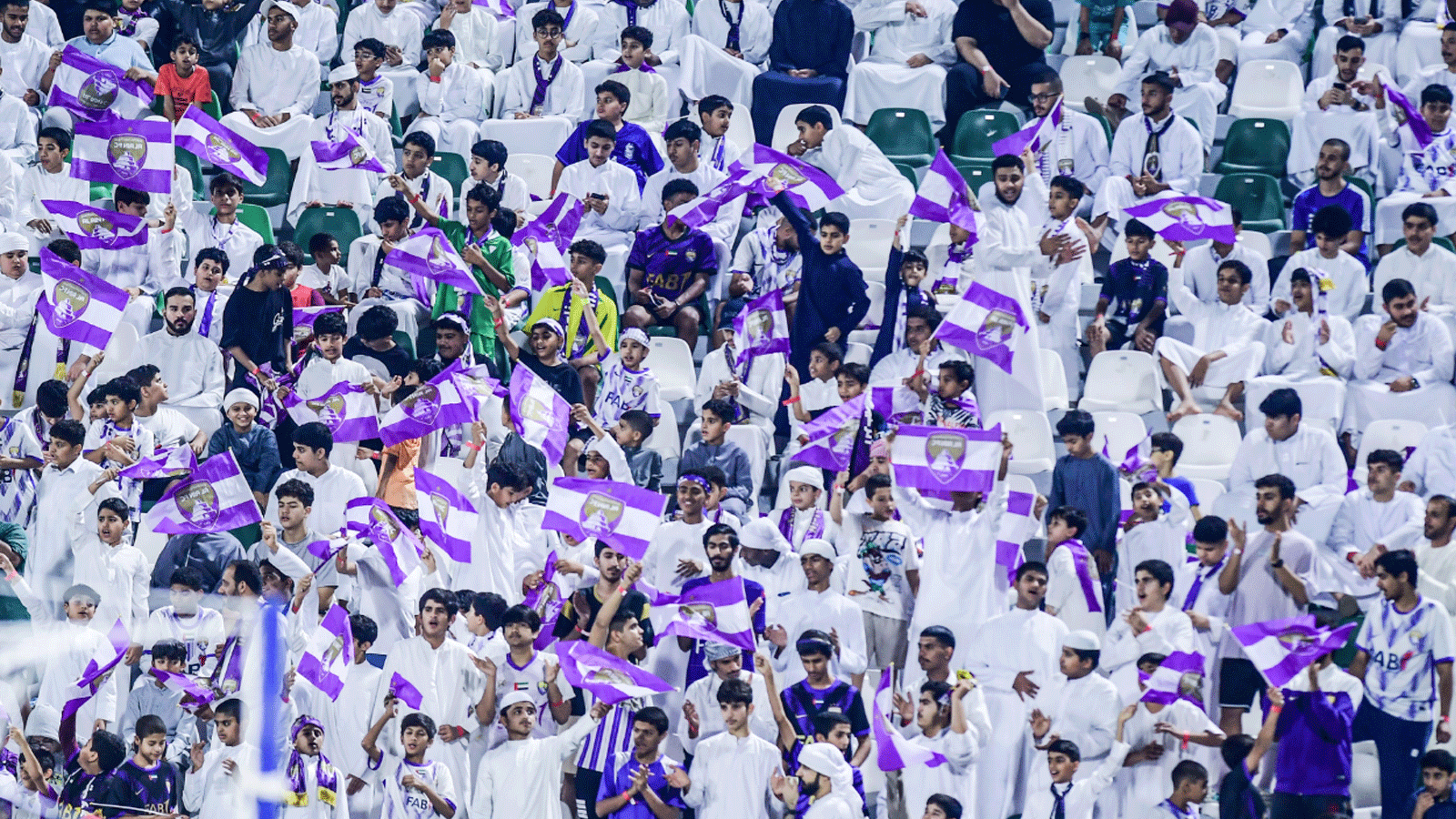 لقطة للجمهور المشجع لنادي العين من صفحته الموثقة على تويتر