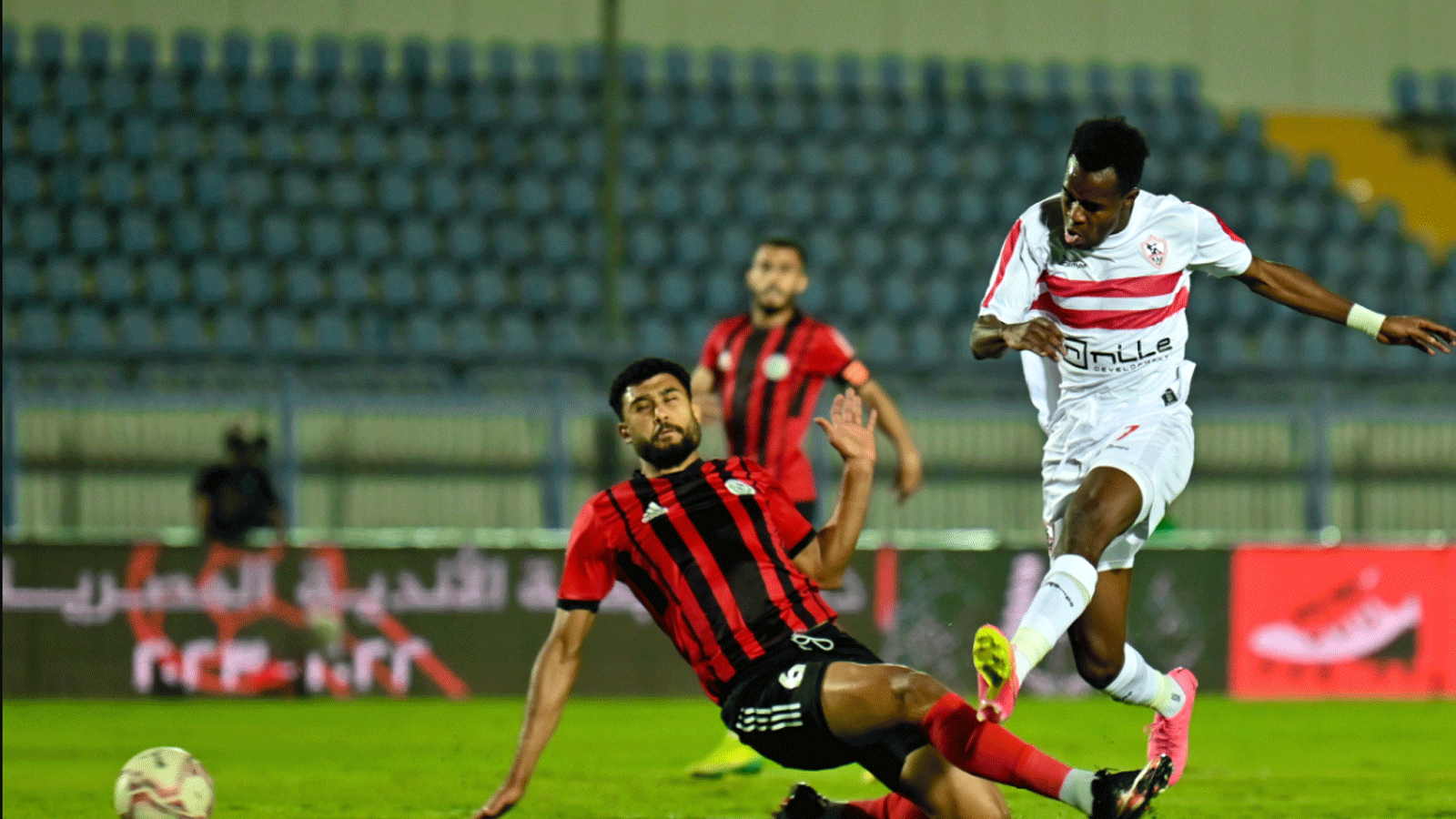 لقطة من المباراة من صفحة نادي الزمالك على تويتر