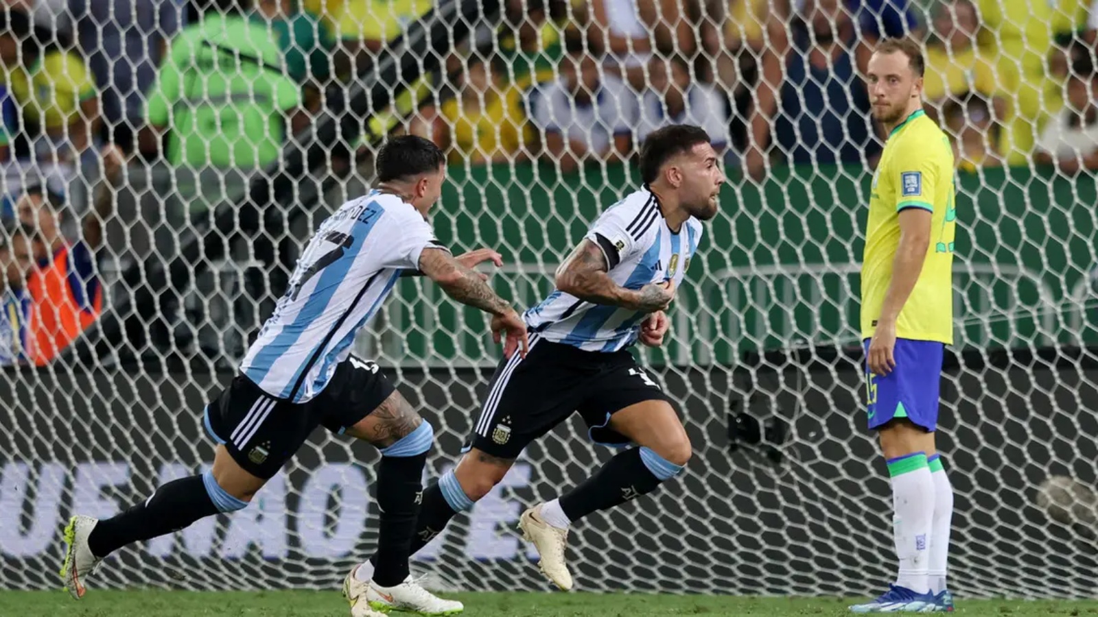 هدف فوز الأرجنتين على البرازيل في آخر مباراة بينهما