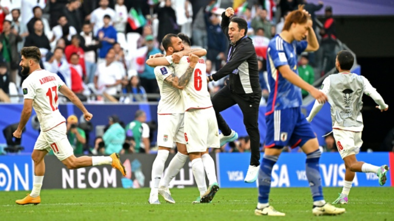 فازت إيران على اليابان للمرة الأولى في كأس آسيا وبلغت نصف النهائي