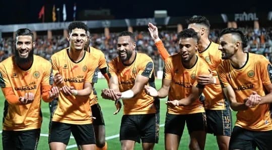 فرحة بركانية في لقاء الذهاب ضد الزمالك المصري