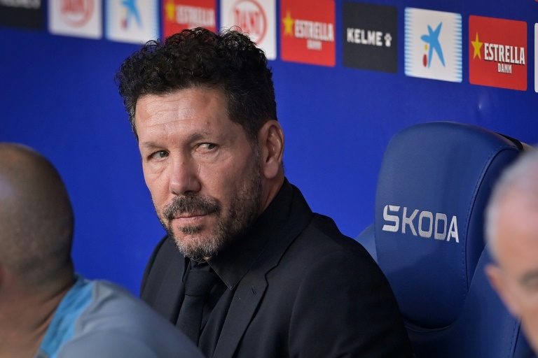 الأرجنتيني دييغو سيميوني مدرب أتلتيكو مدريد قبل مواجهة إسبانيول ضمن الدوري الإسباني لكرة القدم. 29 آذار/مارس 2025