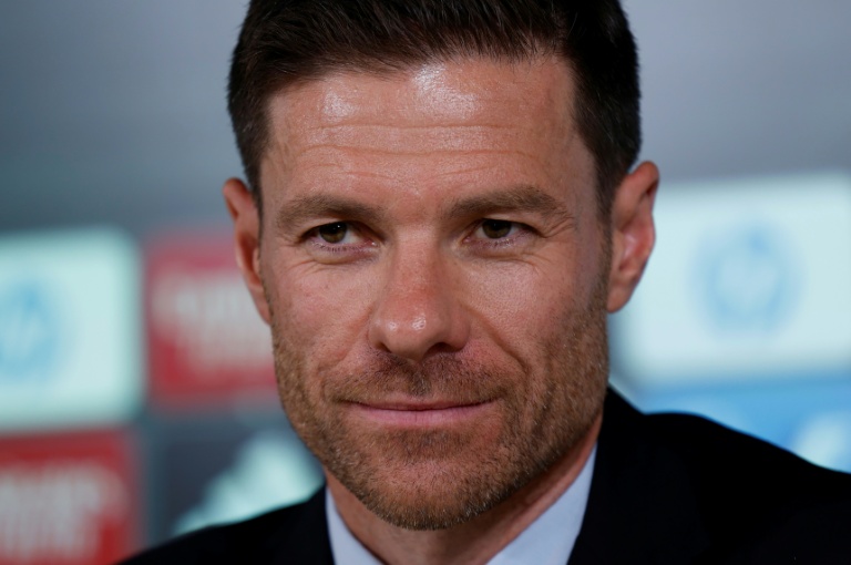شابي ألونسو مدرب ريال مدريد الإسباني في مؤتمر صحافي لدى تقديمه الرسمي، في 26 أيار/مايو 2025