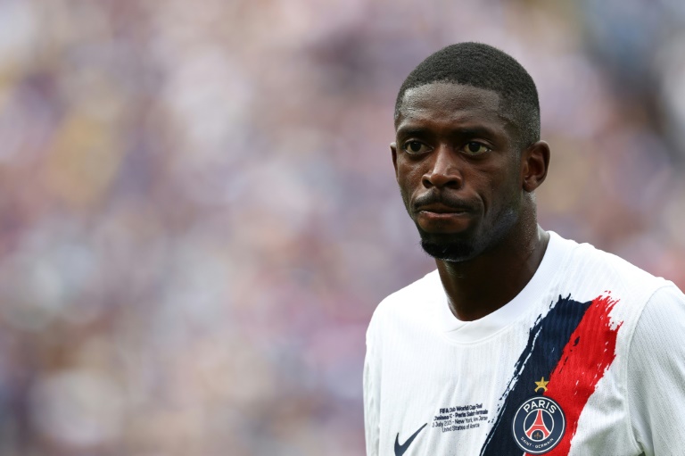 مهاجم باريس سان جرمان الفرنسي عثمان ديمبيليه خلال نهائي كأس العالم للأندية أمام تشلسي الإنكليزي في ملعب ميتلايف في إيست روثرفورد، نيو جيرسي في 13 تموز/يوليو 2025