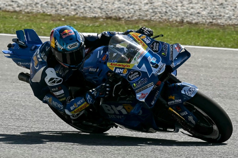 الإسباني أليكس ماركيس خلال جائزة ماليزياالكبرى للدراجات النارية فئة موتو جي بي. سيبانغ في 26 تشرين الأول/أكتوبر 2025