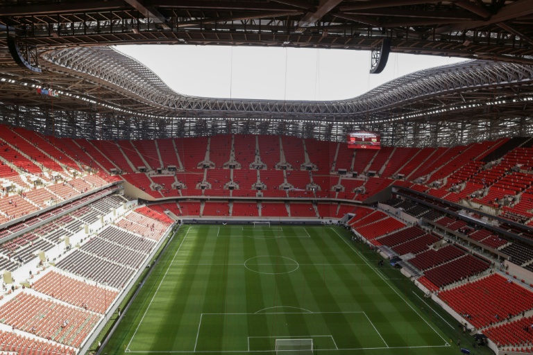 صورة لملعب المركب الرياضي الأمير مولاي عبد الله في الرباط قبل مباراة المغرب ضد النيجر في التصفيات الإفريقية المؤهلة لكأس العالم 2026 في الخامس من أيلول/سبتمبر 2025