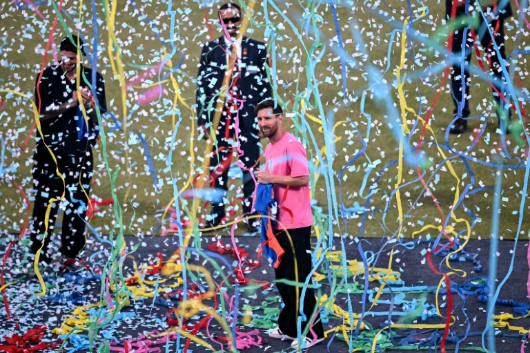 النجم الارجنتيني ليونيل ميسي في اليوم الأخير لجولته في الهند. نيودلهي، في 15 كانون الأول/ديسمبر 2025