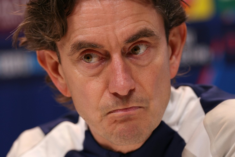 الدنماركي-الإيطالي توماس فرانك مدرب توتنهام في مؤتمر صحافي، في 19 كانون الثاني/يناير 2025