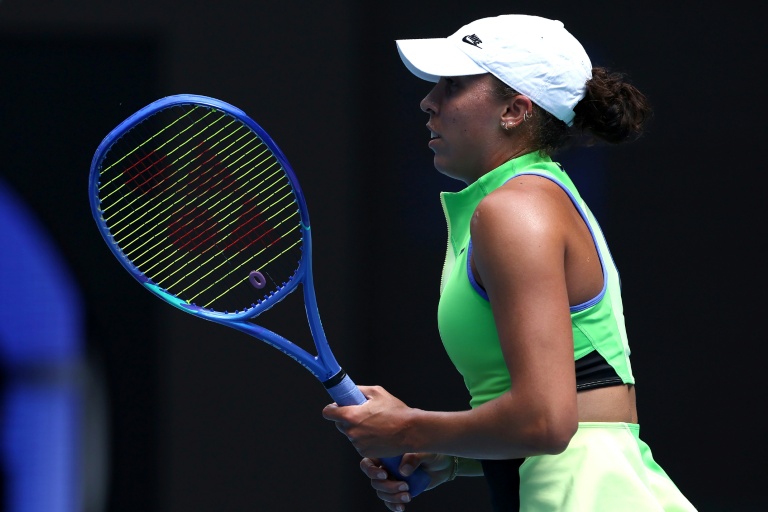 Madison Keys made a shaky start to her Australian Open title defence