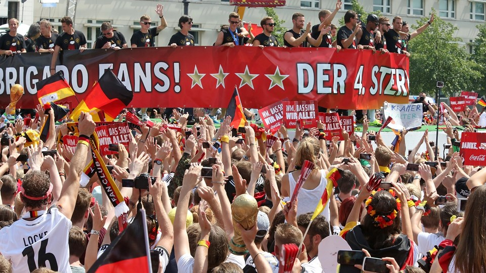 Real Madrid's players celebrate after team mate Ronaldo scored a penalty against Atletico Madrid during their Champions League final soccer match at the Luz Stadium in Lisbon