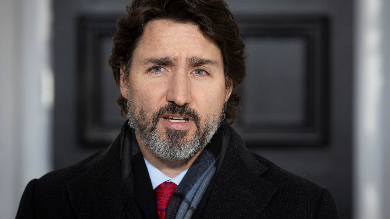 رئيس الوزراء الكندي جاستن ترودو في أوتاوا في 18 كانون الأول/ديسمبر 2020